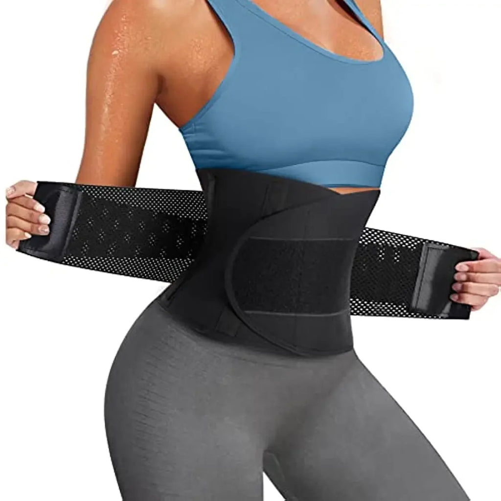 Sauna Waist Trainer & Sweat Belt 💪🔥 | Women's Tummy Slimming Corset & Belly Fat Burner Girdle