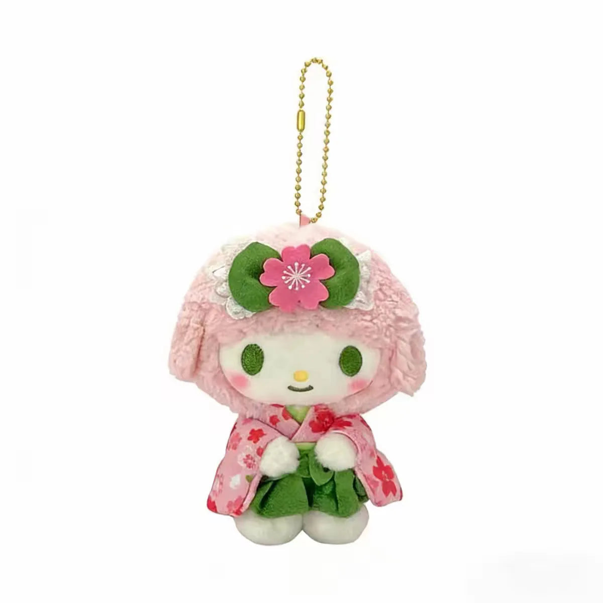 Hello Kitty Kimono Plush Backpack Keychain 🌸🐱 | Kawaii Bag Charm & Surprise Gift