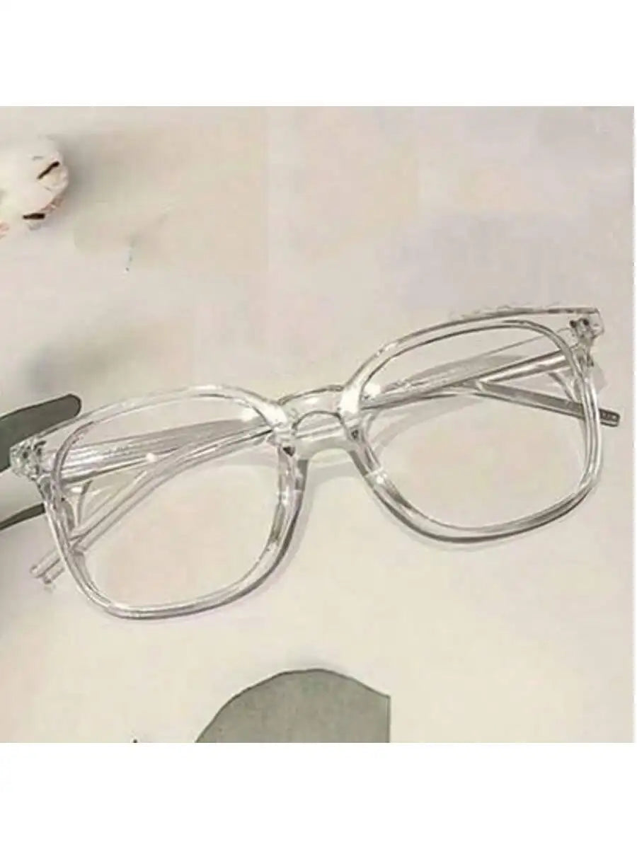 Retro Square Glasses 👓✨ | Vintage-Inspired Clear Lens Fashion Eyewear