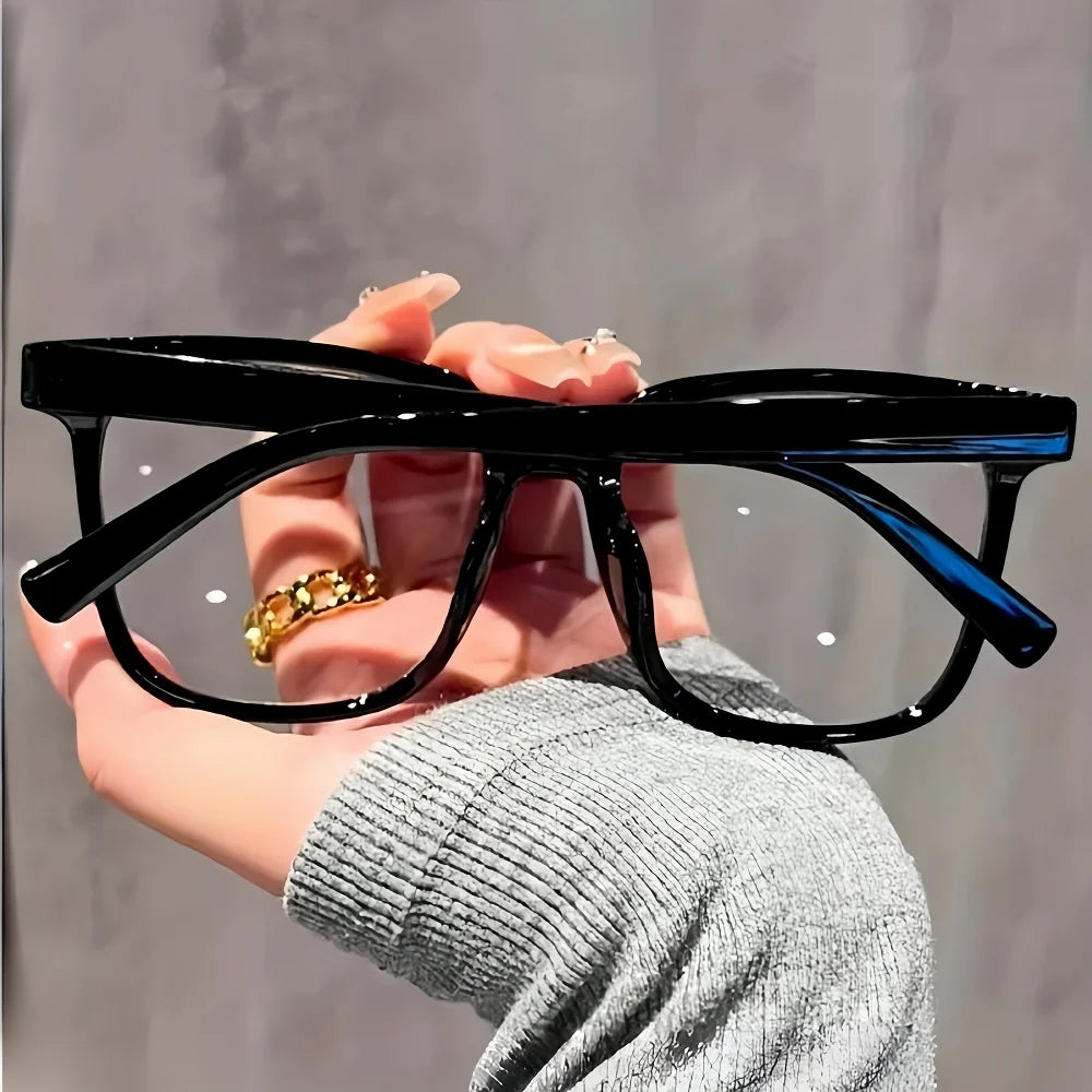 Retro Square Glasses 👓✨ | Vintage-Inspired Clear Lens Fashion Eyewear