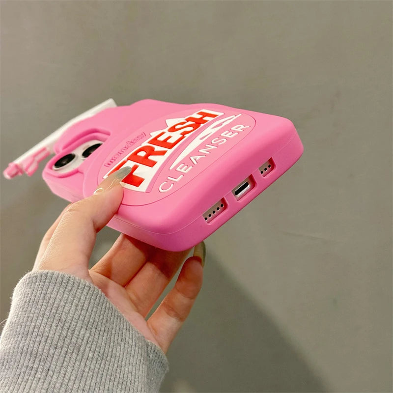 3D Cute Silicone iPhone Case ✨ | Shockproof Soft Cover for iPhone 11–17 Pro Max