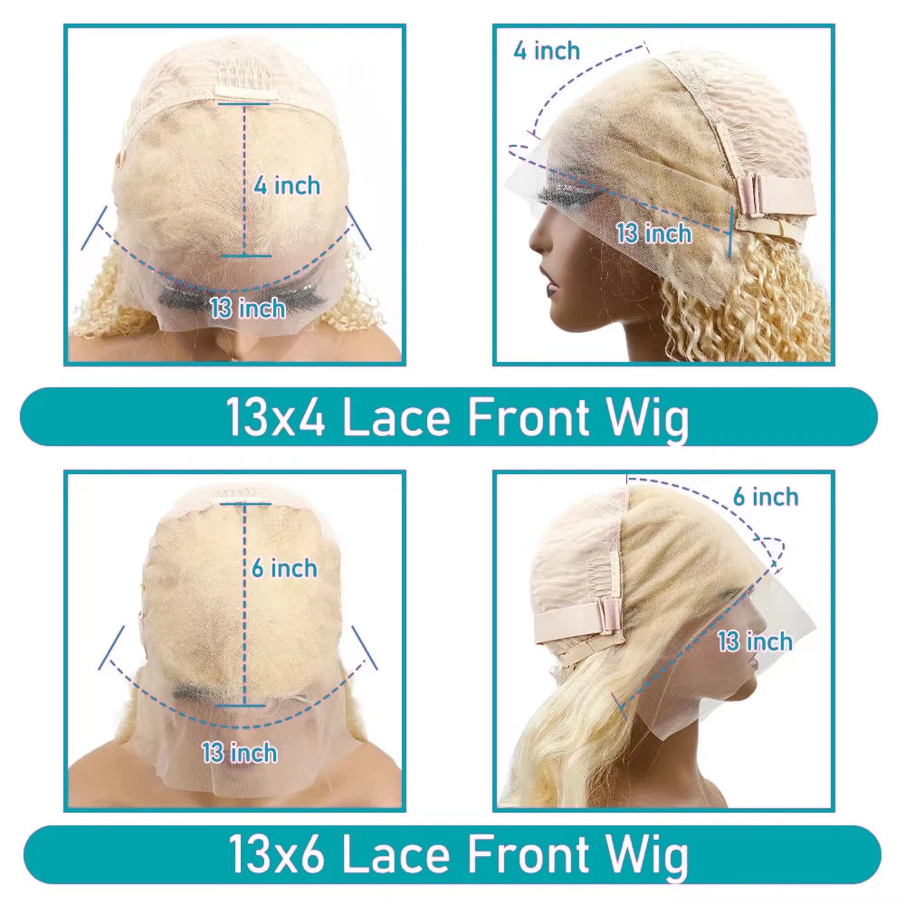 613 Blonde HD Lace Front Wig 46" 👱‍♀️✨ | 13x4 13x6 Transparent Full Lace Straight Human Hair Wig