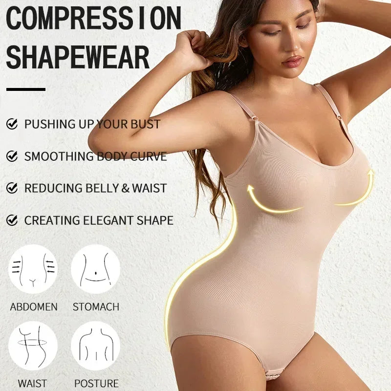 Tummy Control Shaping Bodysuit 💖✨ | Seamless Butt Lifting Slimming Women's Shapewear
