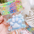Kawaii Cat Paw Stress Cube 🐾✨ | Mini Squishy Silicone Fidget Toy for Sensory Anxiety Relief