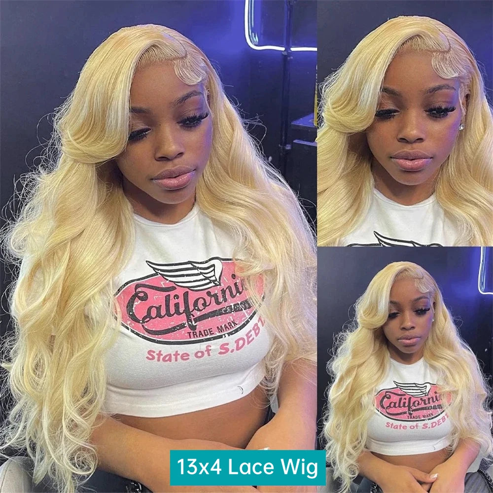 613 Blonde Body Wave Lace Front Wig 👱‍♀️✨ | 13x6 220% Density Human Hair Wig with Baby Hair