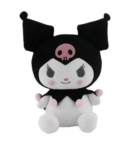 =2026 New Kawaii 25cm Sanrio Plush Toy Jade Dog Kuromi Dressing Doll Doll Plush Toy Stuffed Animal Patung Dolls Birthday Gift
