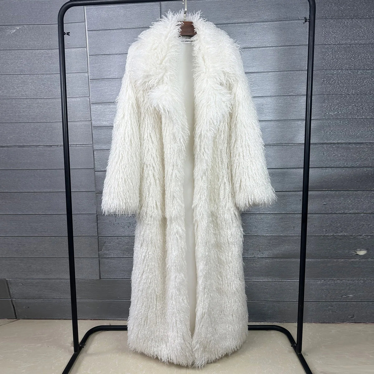 Faux Fur Long Overcoat 🤍 | Women's Luxe Suit Collar Winter Coat