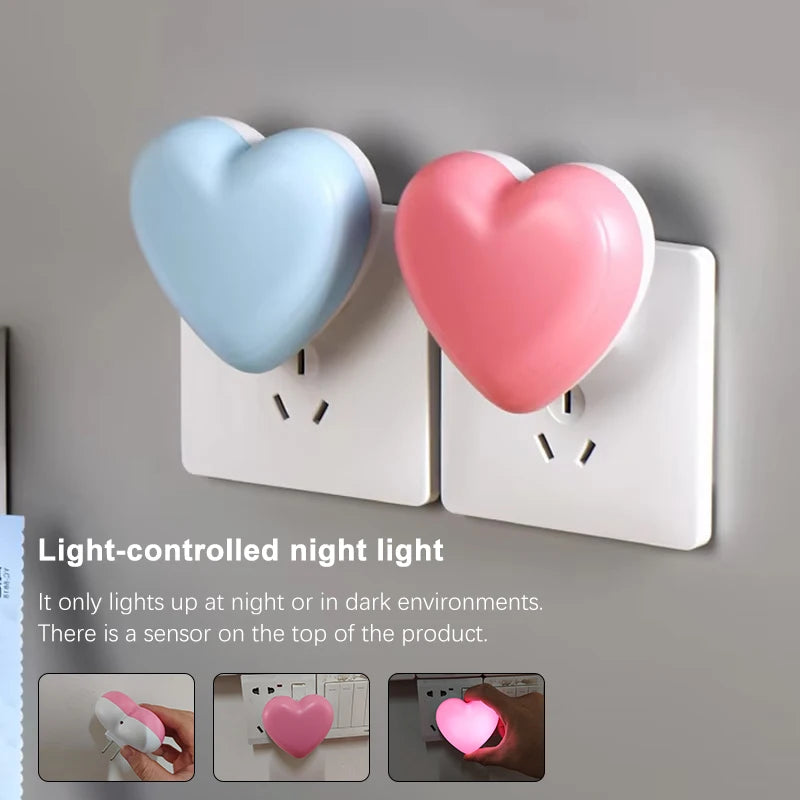 LED Sensor Night Light 💡✨ | Auto Motion-Activated Energy-Saving Plug-In Nightlight for Kids & Stairs