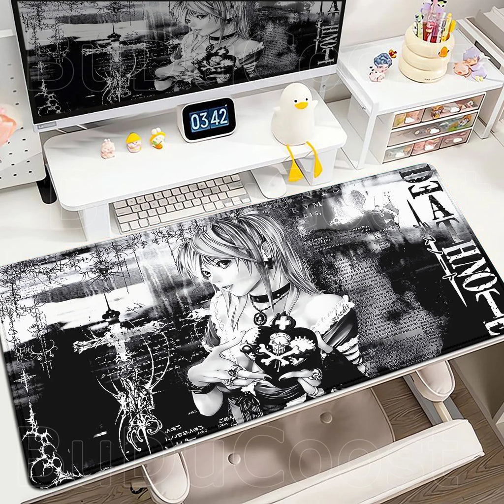 Death Note Anime Desk Mat 📓❤️‍🔥 | Misa Amane & Light Yagami Gaming Mouse Pad & Keyboard Mat