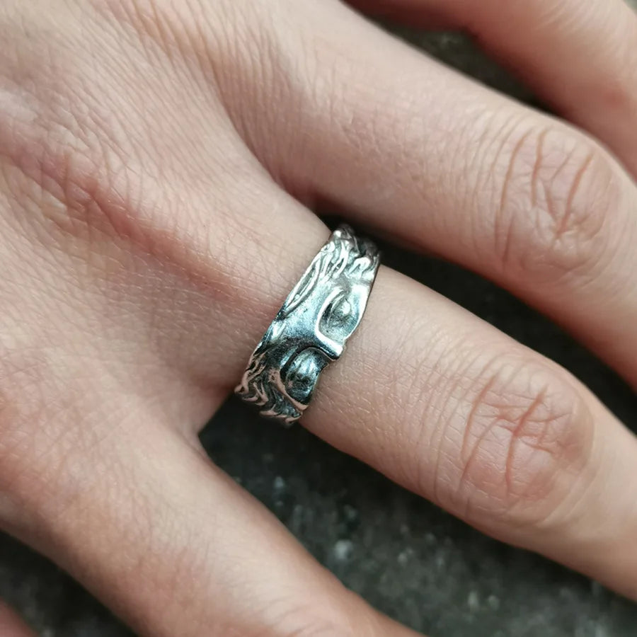 Venus Half Mask Vintage Ring 💍✨ | Creative Carved Adjustable Opening Fashion Jewelry for Men