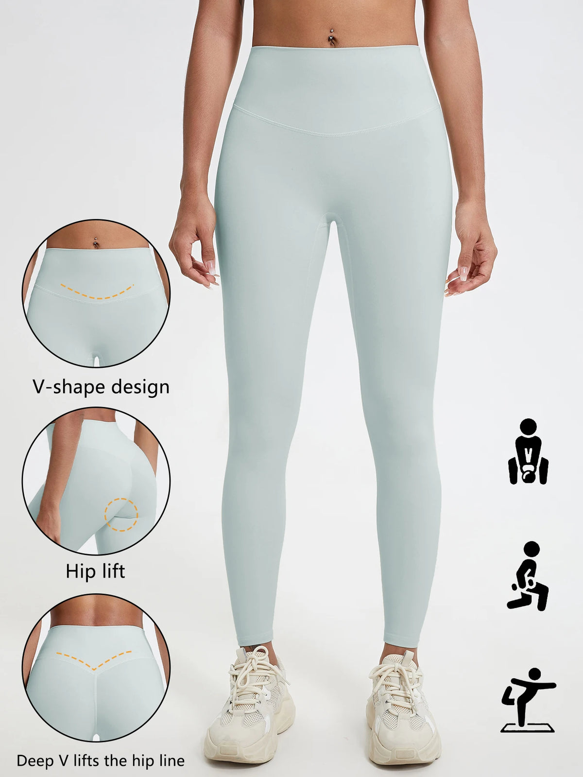 High-Waist Push-Up Yoga Leggings 🧘‍♀️💪 | Women's Soft Gym Running Workout Tights