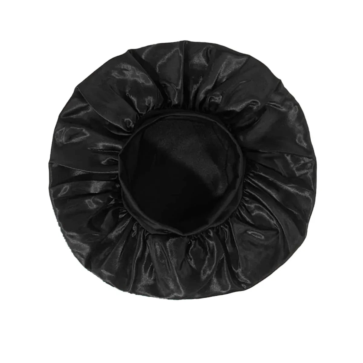 Wide-Brim Satin Sleep Bonnet 🌙✨ | Silk Hair Bonnet with Elastic Band for All Hair Types