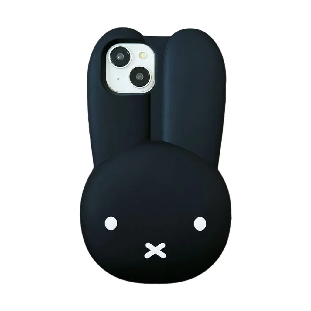 Cute Miffy Phone Case Silicone 17/16/15/14/13/12/11ProMax Kawaii Iphone Anti Drop Simple All Wrap Soft Case Gift Toy