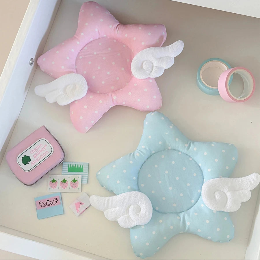 Cute Polka Dot Insulated Cup Coaster 🌟✨ | Thickened Star Wings Cotton Non-Slip Table Mat
