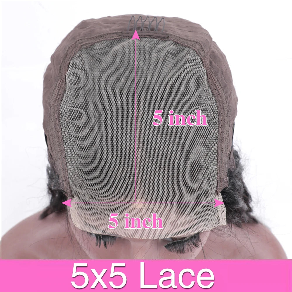 Deep Wave Lace Front Wig 40–46" 👩‍🦱✨ | 13x4 13x6 360 Full Lace 200% Density Remy Curl Human Hair Wig