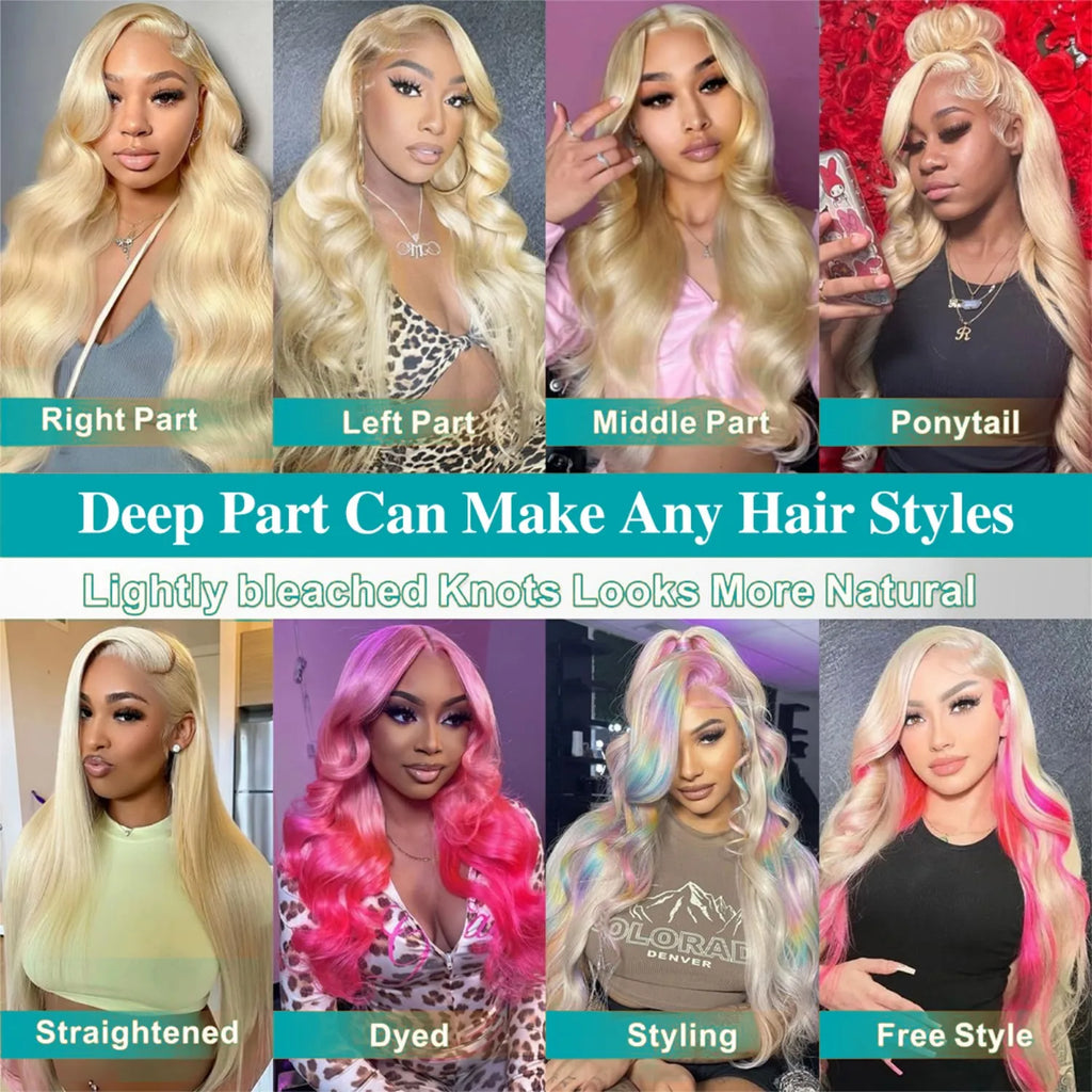613 Blonde Body Wave Lace Front Wig 👱‍♀️✨ | 13x6 220% Density Human Hair Wig with Baby Hair
