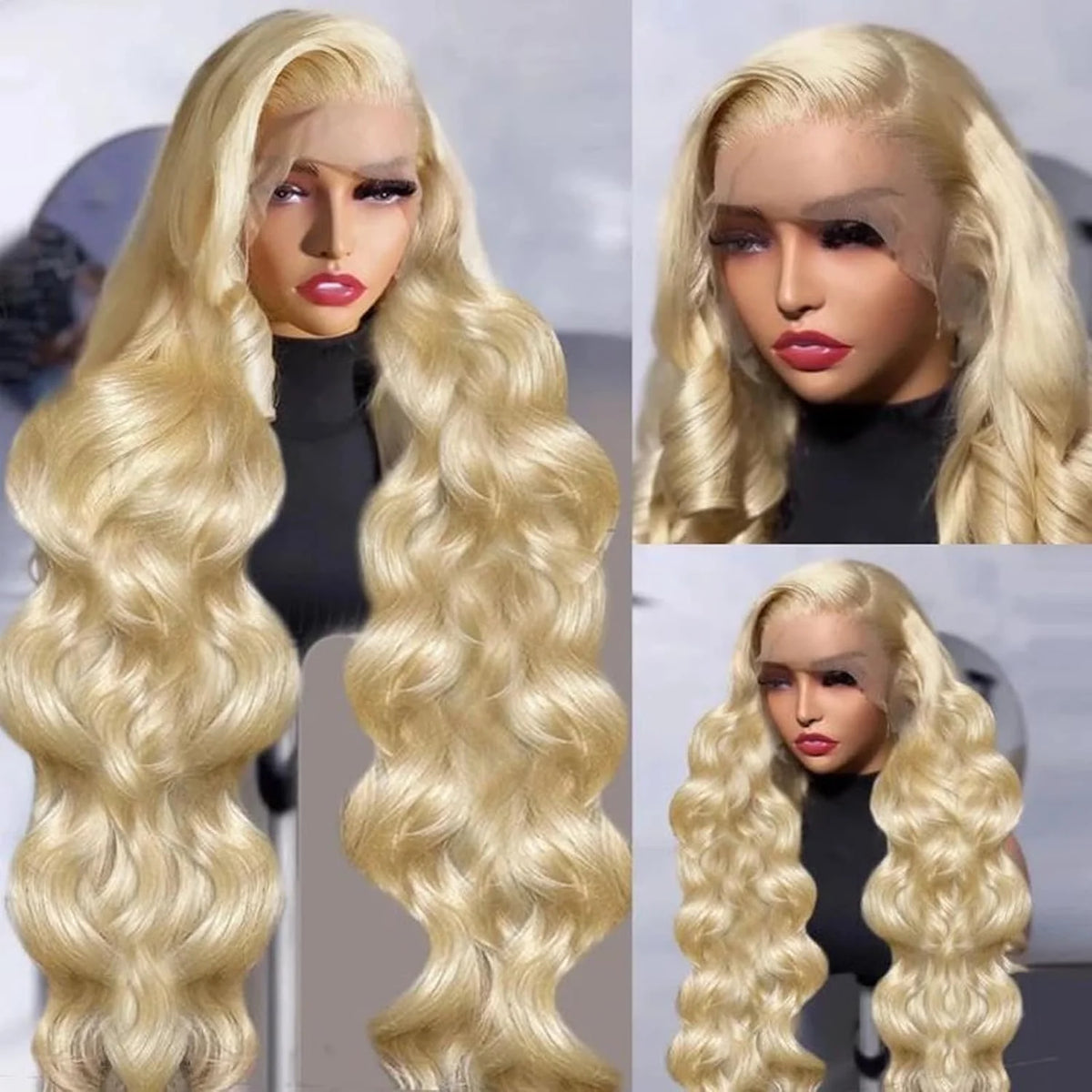613 Blonde Body Wave Lace Front Wig 👱‍♀️✨ | 13x6 220% Density Human Hair Wig with Baby Hair