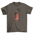 Devil smoking t-shirt design