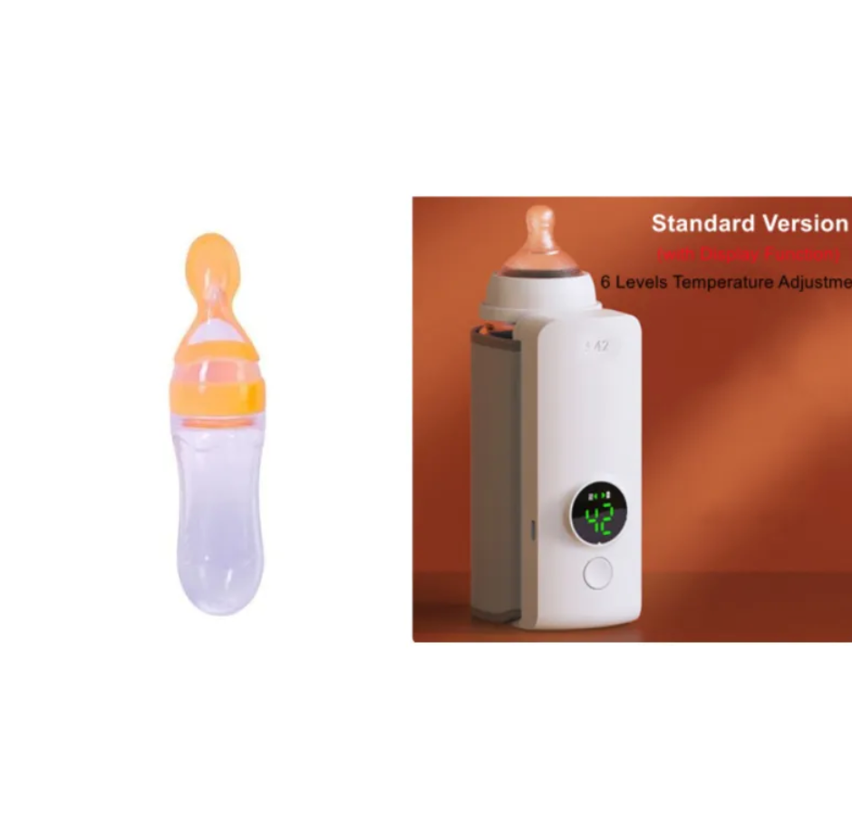 Portable Wireless Baby Bottle Warmer 🍼✨ | USB Rechargeable Travel Milk Warmer for On-the-Go Feeding